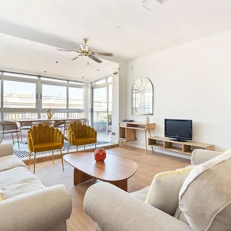 Sunny 3br2ba W Private Terrace Ac * Barcelona