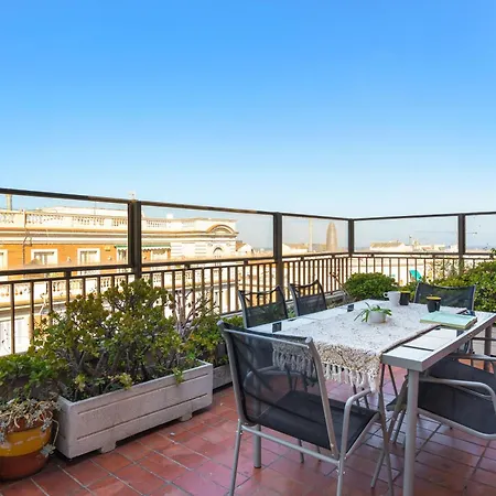 Sunny 3br2ba W Private Terrace Ac Barcelona