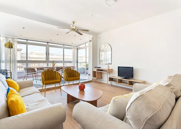 Sunny 3br2ba W Private Terrace Ac * Barcelona